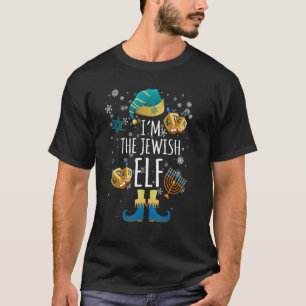 T-shirt Happy Hanukkah Jewish Elf Family Group Christmas P