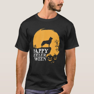 T-shirt Happy Helerween bleu Heeler Halloween Costume Hee