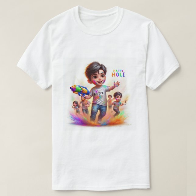 T-shirt Happy Holi  (Design devant)