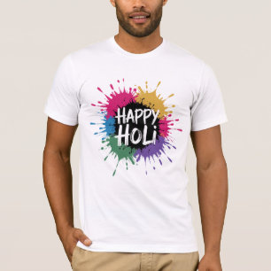 T-shirt Happy Holi - Color Splash