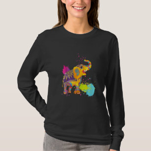 T-shirt Happy Holi Colours Inde Hindu Spring Elephant Holi