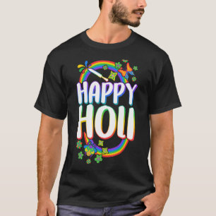 T-shirt Happy Holi Festival des couleurs Festival Holi Fes