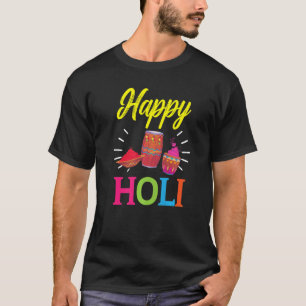 T-shirt Happy Holi Hinduism Hindu bouddhiste hindou Holi F