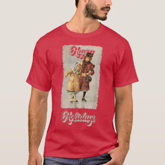 T-shirt Happy Holidays Christmas Vacation Merry Xmas New Y