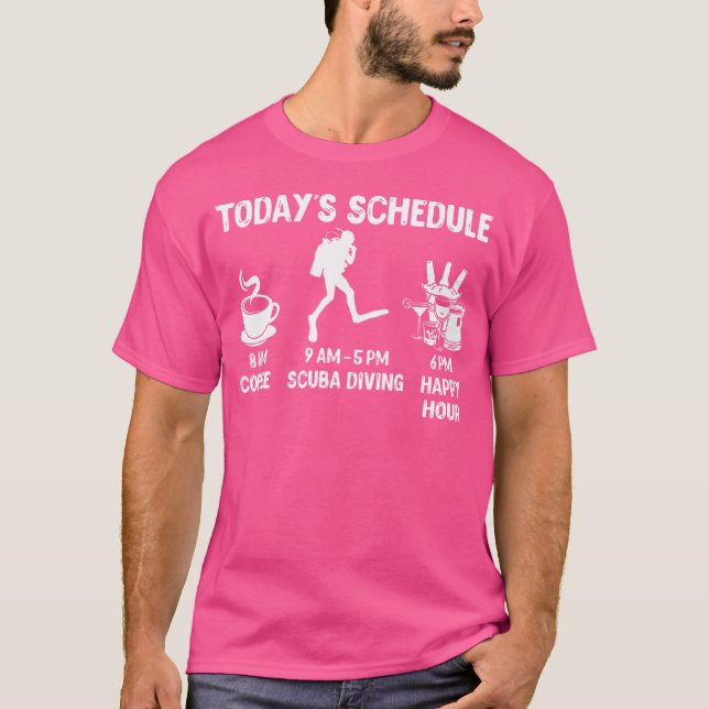 T-shirt Happy Hour Plongée sous-marine Funny Plongée sous- (Devant)