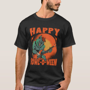 T-shirt Happy Howl-O-Ween - Loup-garou Éffrayant - Hallowe