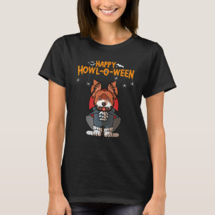 T-shirt Happy Howl O Ween Yorkshire Terrier Vampire Chien