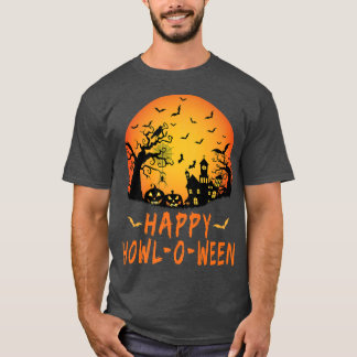 T-shirt Happy Howloween, Scary Éffrayant Spider Bat, Hallo