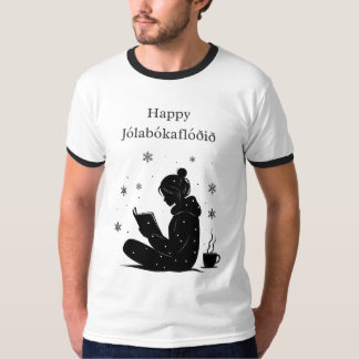 T-shirt Happy Jolabokaflod - Livre islandais Flood Cadeau