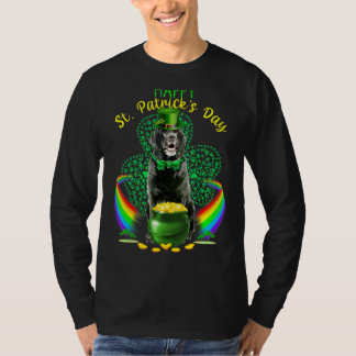 T-shirt Happy Jour de la Saint Patrick Black Lab Leprechau
