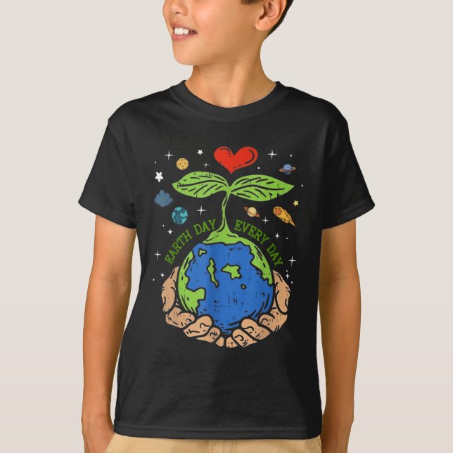 T-shirt Happy Jour des terres 2024 Sauvez Notre Planète Mi (Devant)