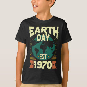 T-shirt Happy Jour des terres Arbor Enfants Garçons Filles