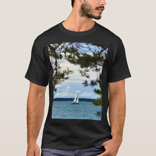 T-shirt Happy Journal Sailboat (Devant)