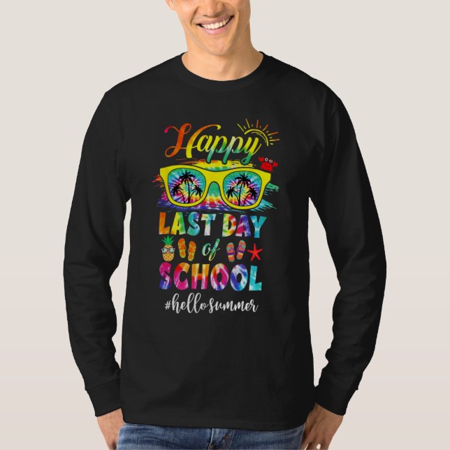T-shirt Happy Last Day Of School Hello Summer Teacher Stud (Devant)