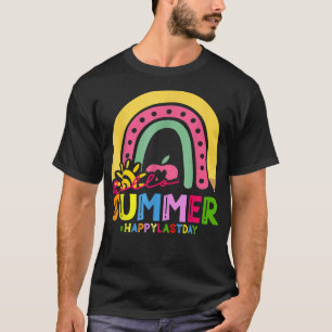 T-shirt Happy Last Day Of School Teacher Students Summer R