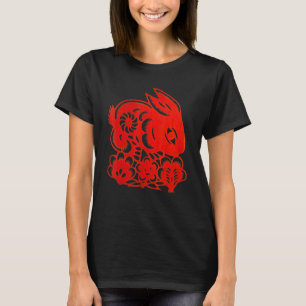 T-shirt Happy Lunar New Year 2023 Cute Chinese Rabbit Deco