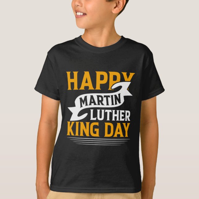 T-shirt Happy Martin Luther King Sticker (Devant)