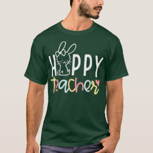 T-shirt Happy Mater Cute Lapin Rabbit Enseignant Happy Eas