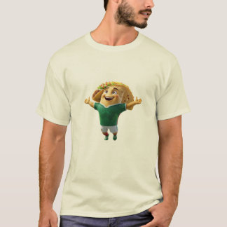 T-shirt Happy Mexico Taco Soccer Mascot Celebration World