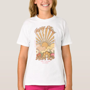 T-shirt Happy Mind Happy Life Hippy Vibes Super