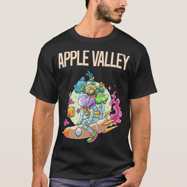T-shirt Happy Monsters - Apple Valley (Devant)