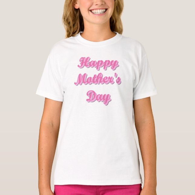 T-shirt Happy Mother's Day (Devant)
