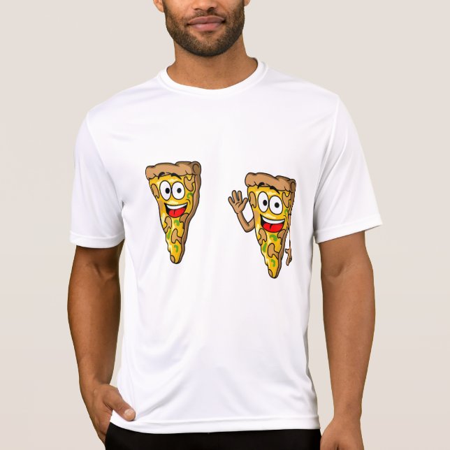 T-shirt Happy Mushroom Pizza Slices (Devant)