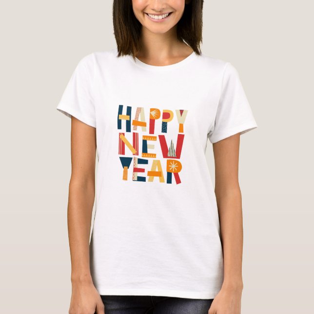 T-shirt Happy New Year (Devant)