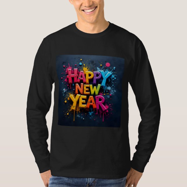 T-shirt Happy new year (Devant)