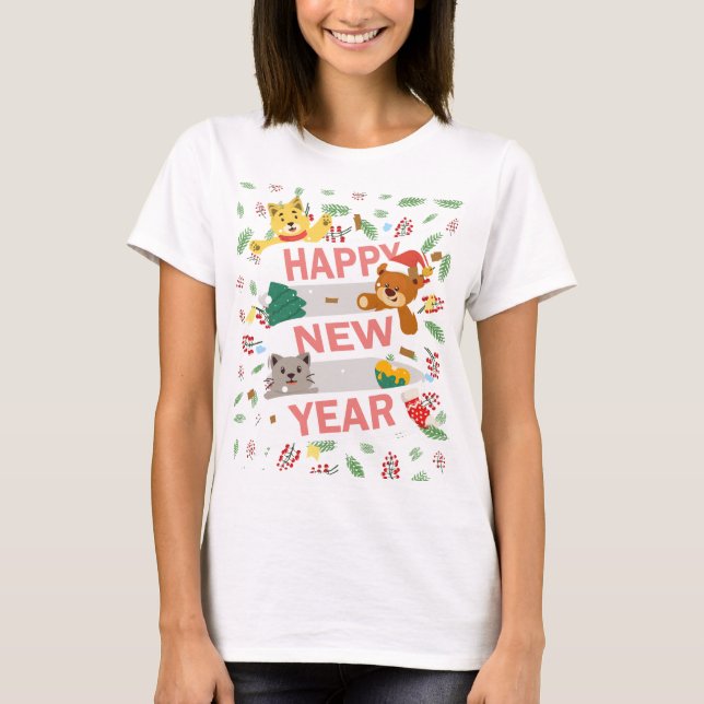 T-shirt Happy new year (Devant)