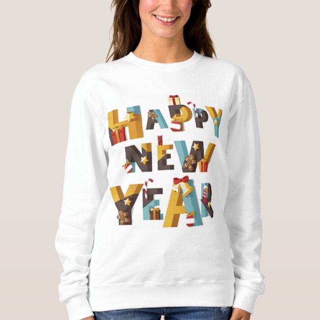 T - Shirt Happy New year (Vorderseite)