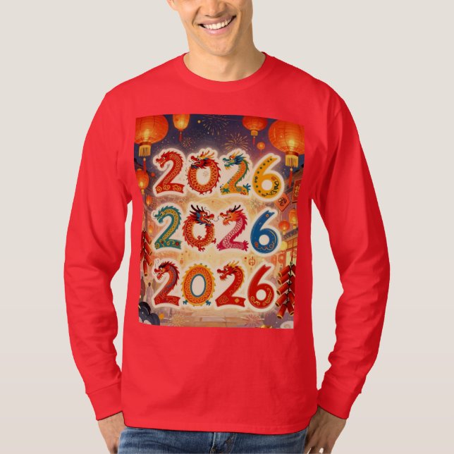 T-shirt Happy new year 2026 (Devant)