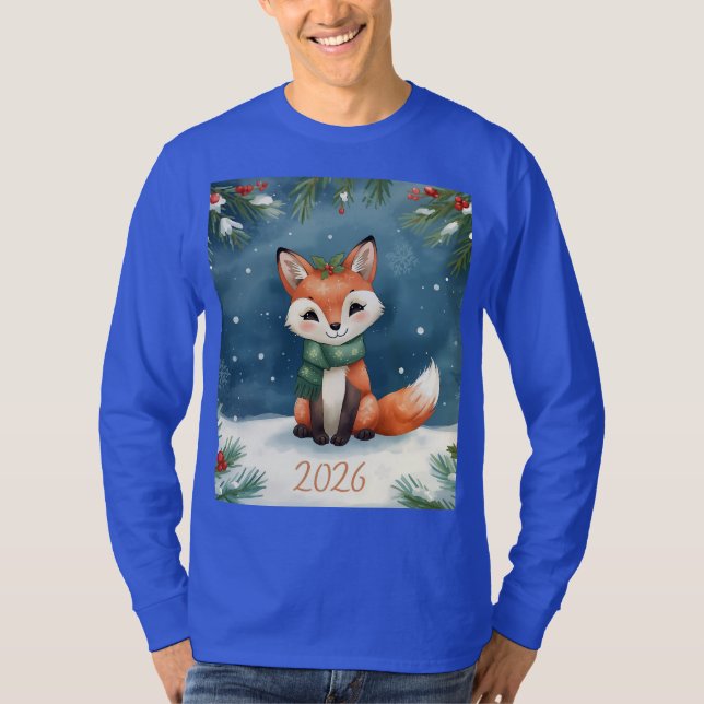 T-shirt happy new year 2026 long sleeve shirt (Devant)