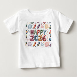 T-Shirt-Happy New Year 2026 Matching Family  Baby T-shirt