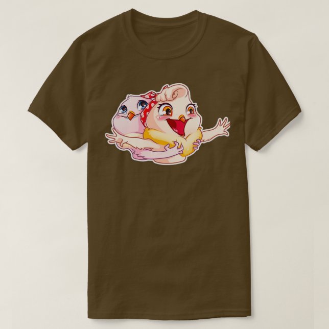T-shirt Happy Pigeons 2 (Design devant)
