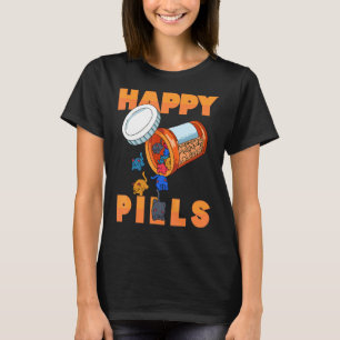 T-shirt Happy Pills Daily Pill Organisateur Avec de mignon