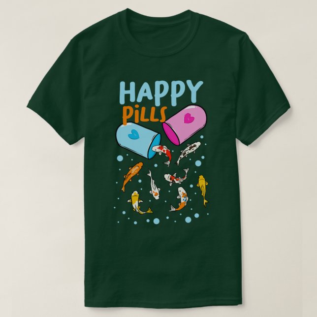 T-shirt Happy Pills Koi Fish (Design devant)