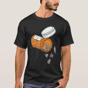 T-shirt Happy Pills Raccoon T - Funny Raccoon Lover Cadeau
