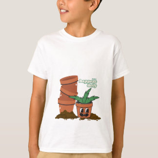 T-shirt Happy Pot & Soil Garden Humor Dirt Happens Pun