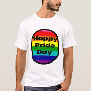 T-shirt Happy Pride jour gay arc-en-ciel