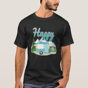 T-shirt Happy Road Trip Camping Campers Travel Campfire Na
