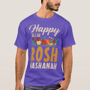 T-shirt Happy Rosh Hashanah Shofar Jews Holiday Jewish New