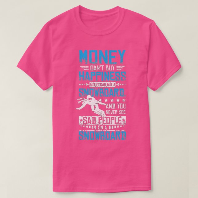 T-shirt Happy snowboard (Design devant)