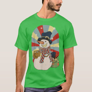 T-shirt Happy Snowman Snowflake