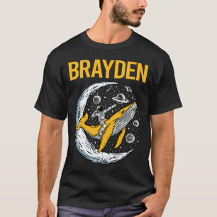 T-shirt Happy Space - Brayden Name