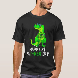 T-shirt Happy St Pat Rex Patrick's Day Dinosaur Boys