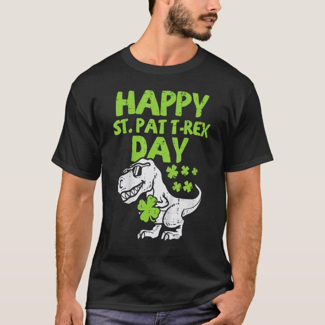 T-shirt Happy St Pat Trex Day Dino St Patricks Day Toddler (Devant)