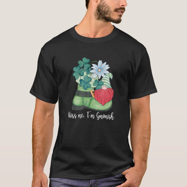 T-shirt Happy St Patrick Gnome Leprechaun For Women (Devant)