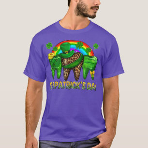 T-shirt Happy St Patrick's Day Dental Assistant Tooth Iris