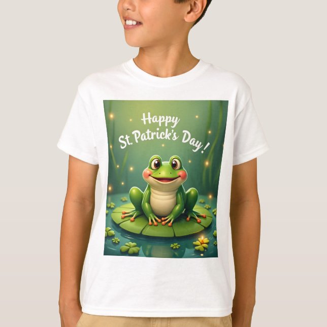 T-shirt Happy St. Patrick's Frog (Devant)